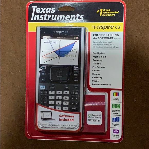 Texas Instruments Other - TI-nspire cx color graphing plus software